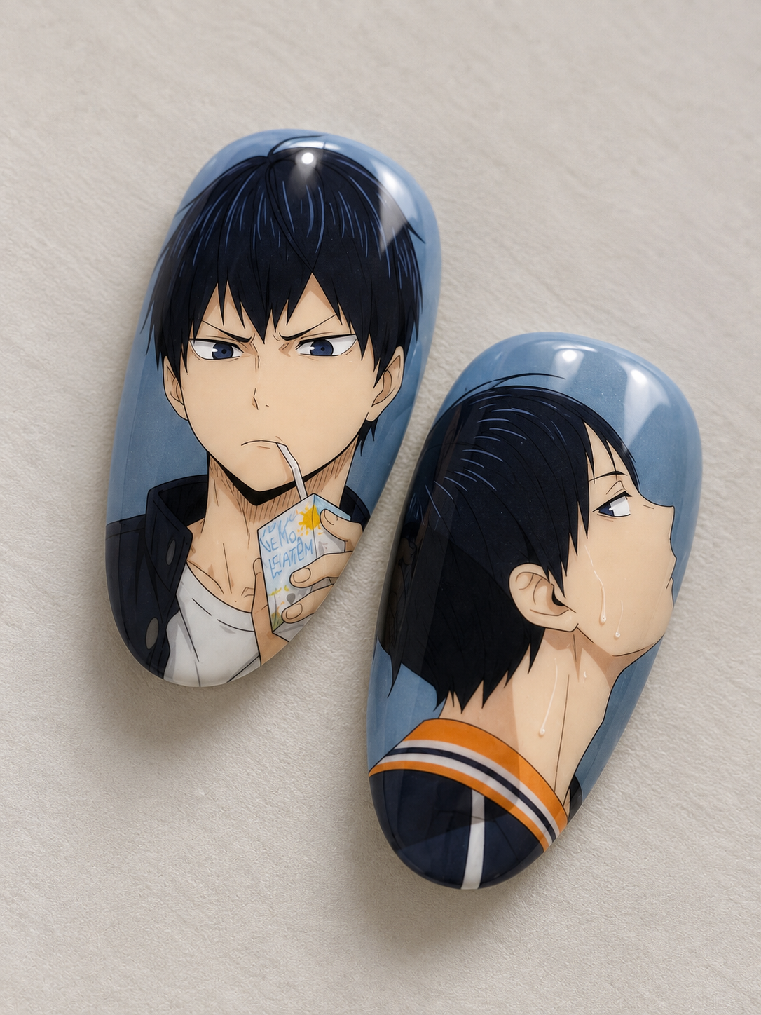 Kageyama Tobio Blue Volleyball Press-On Nails
